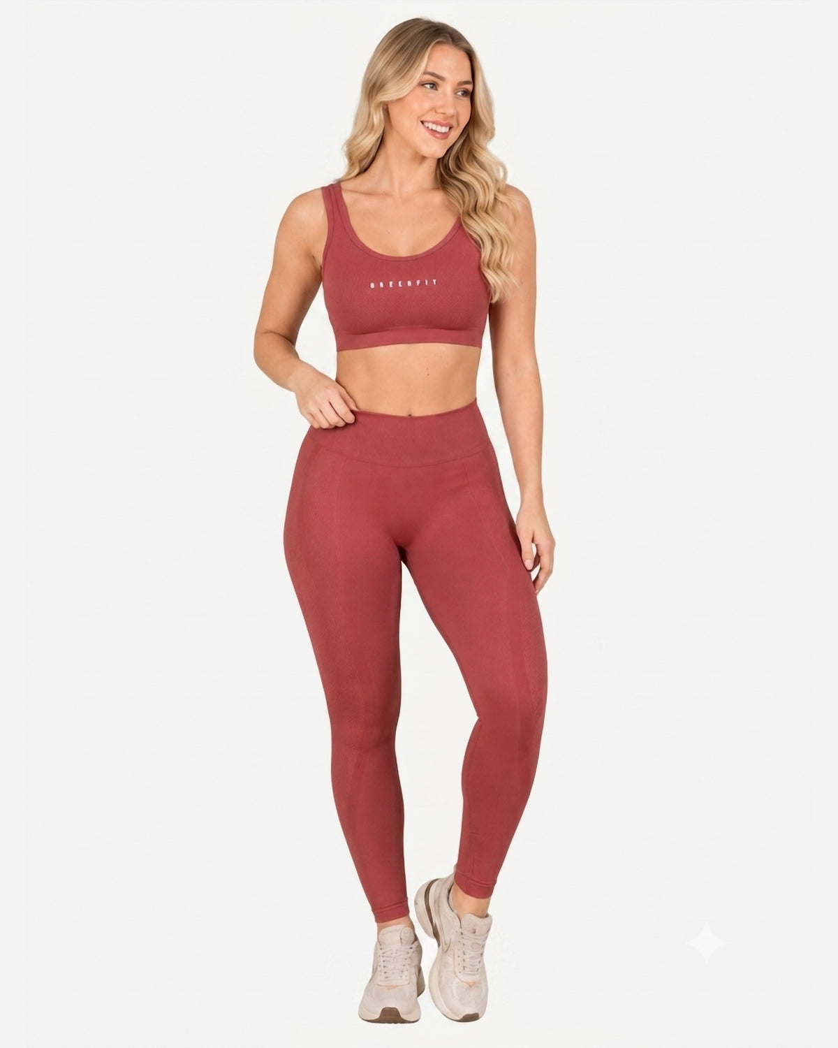 Conjunto Deportivo Set Seamless Rosa Viejo