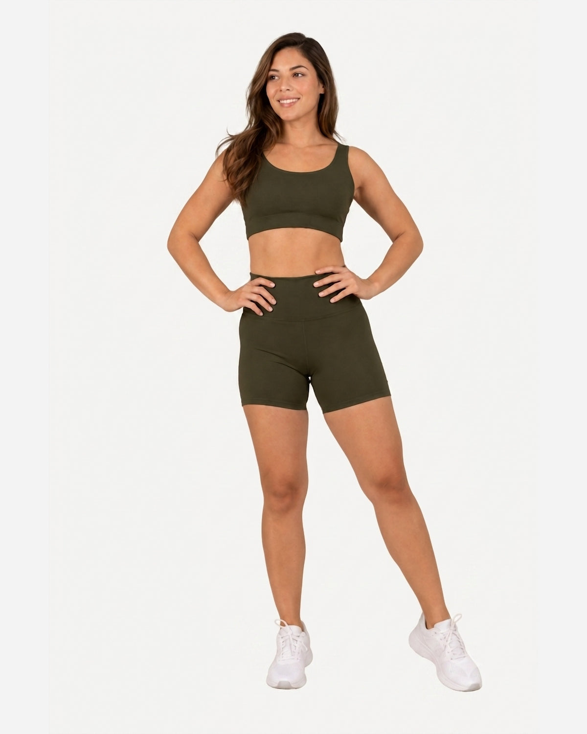 Conjunto Deportivo Set Short Verde Militar