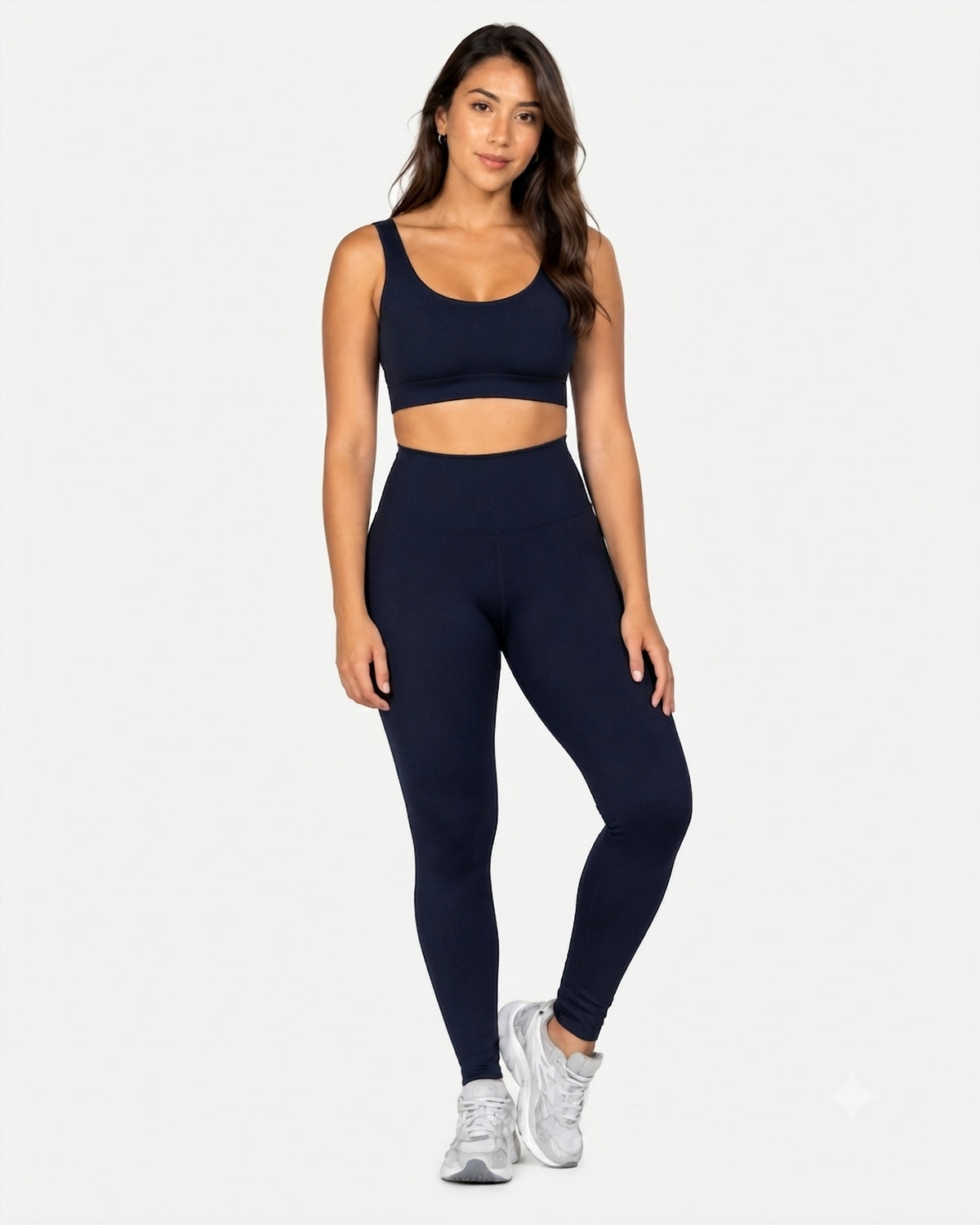 Conjunto Deportivo Set Leggings Azul Oscuro