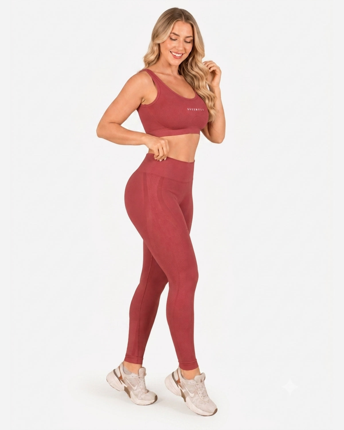 Conjunto Deportivo Set Seamless Rosa Viejo