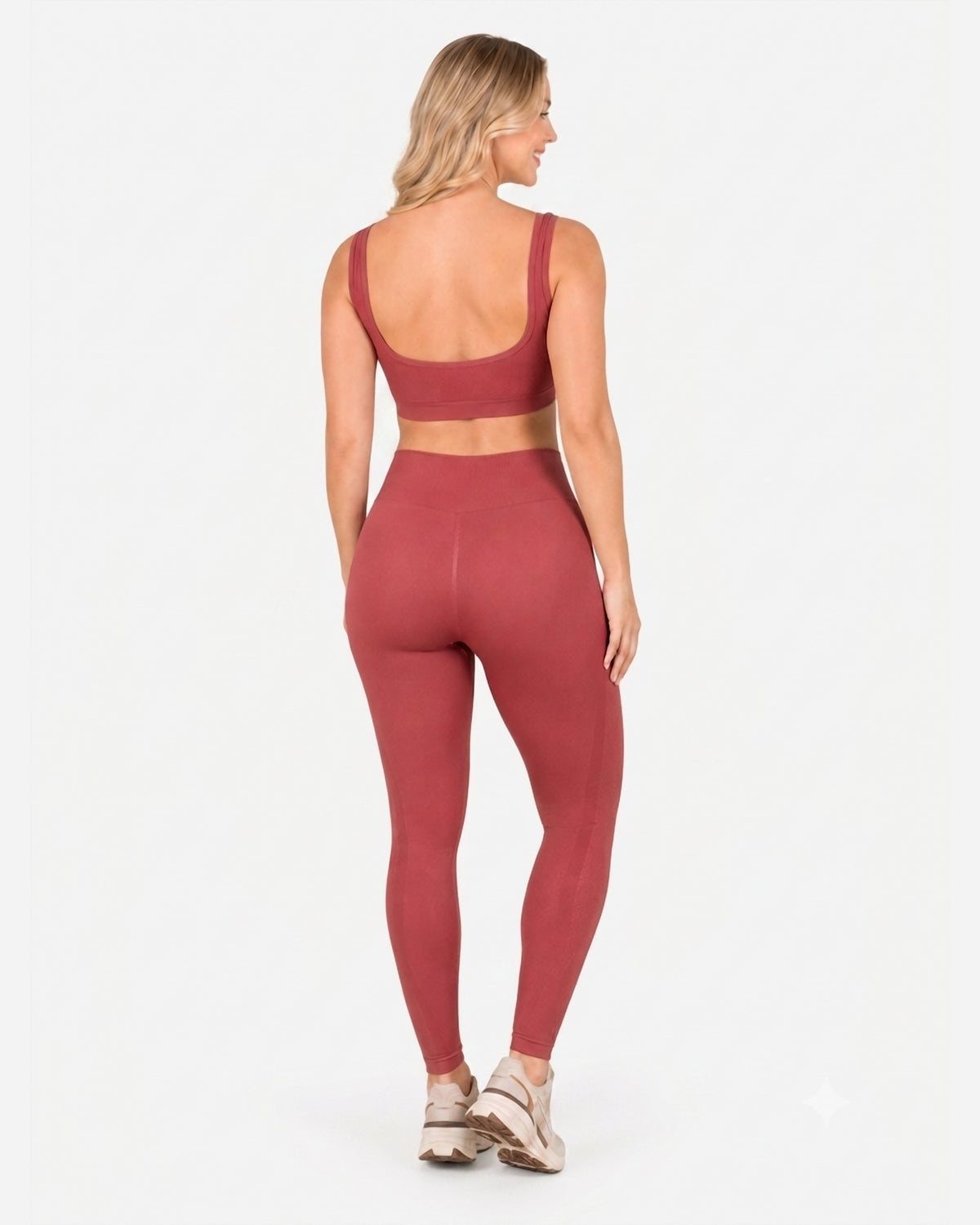 Conjunto Deportivo Set Seamless Rosa Viejo
