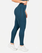 Conjunto Deportivo Set Seamless Azul Grisaceo
